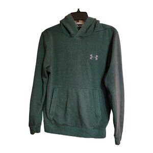 Under Armour Men's M Threadborne Fitted Pullover Fleece Hoodie Green 1306551
